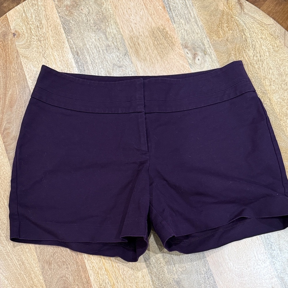 Apt. 9 Women's Dark Purple High Waist Shorts
